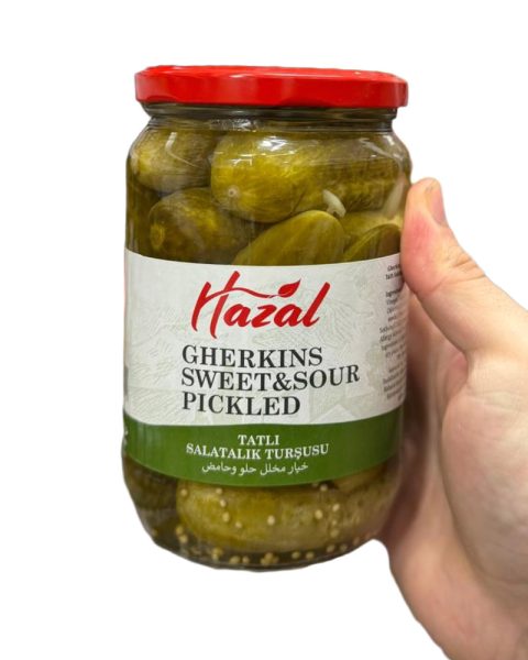 Hazal Gherkins Sweet & Sour Pickled