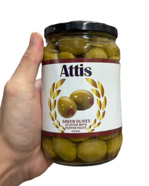 Attis Green Olives Stuffed with Pepper Paste