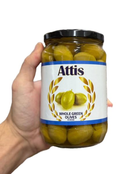 Attis Whole Green Olives